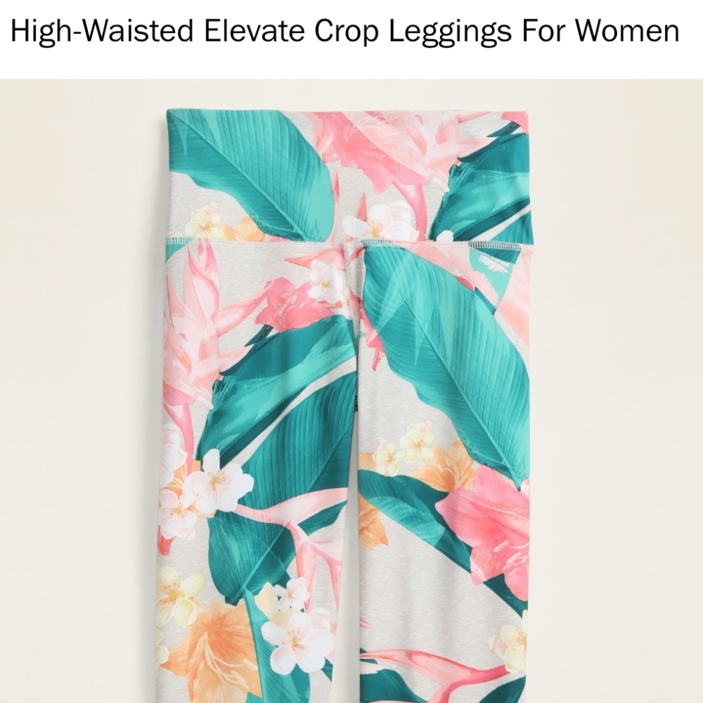 High-Waisted Elevate Crop Leggings For Women